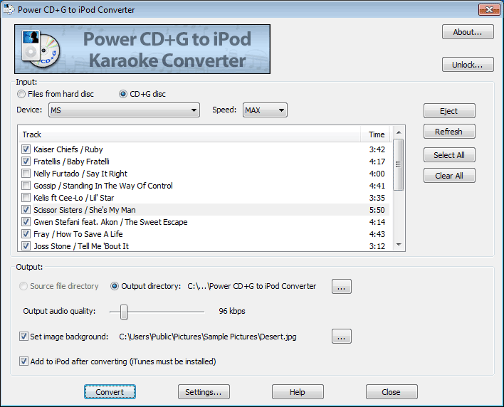 karaoke file converter